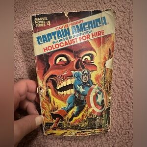 Marvel Novel Series #4, Captain America, Holocaust For Hire Pocket Book 1979 PB